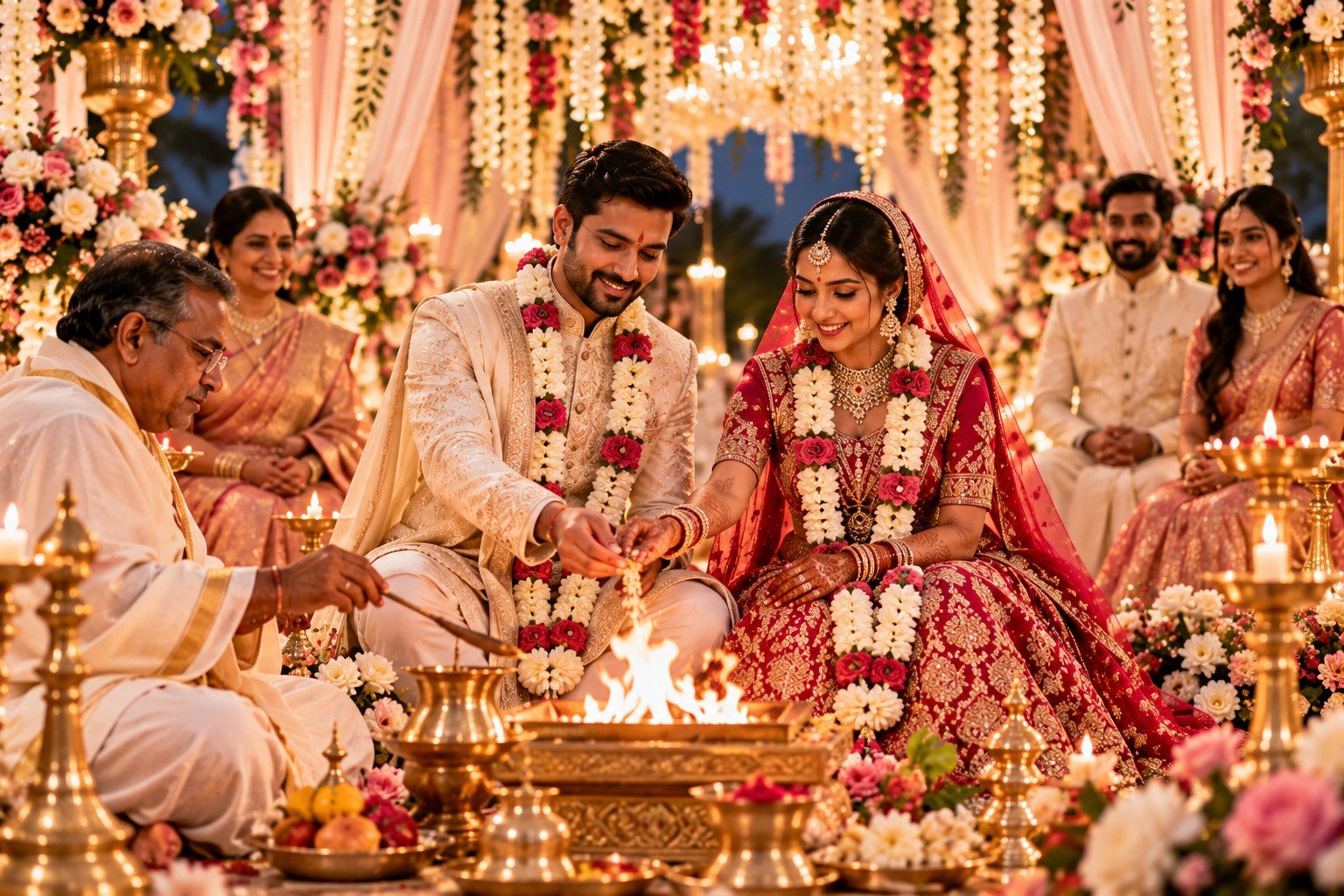 Bride and groom during the ceremony