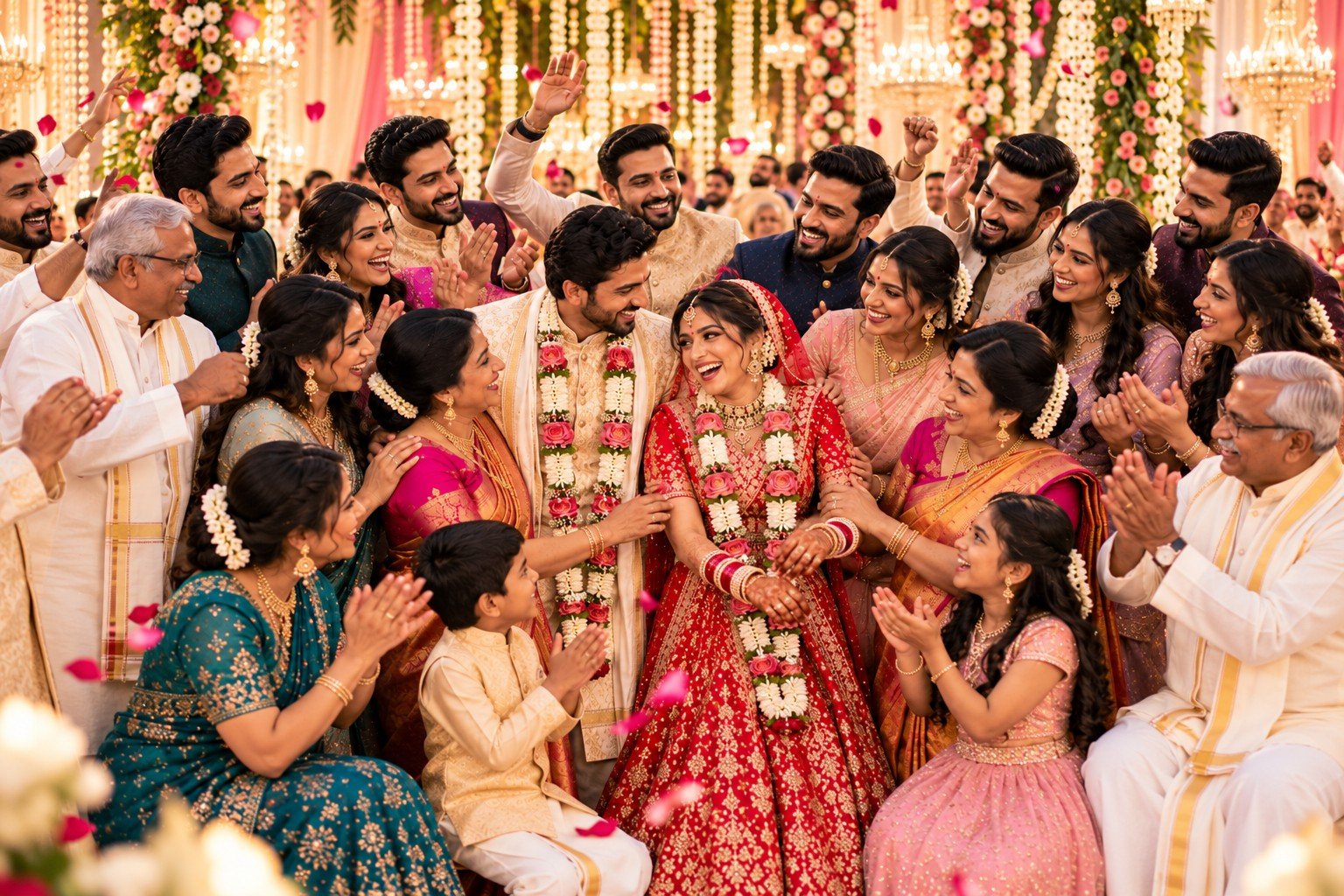 Families celebrating together