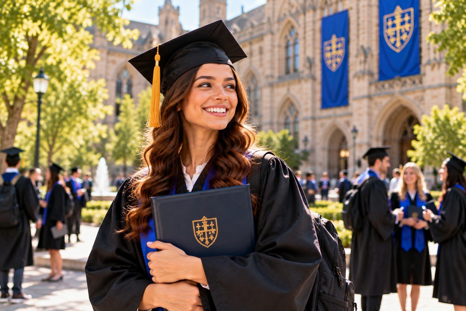 Graduate at the university