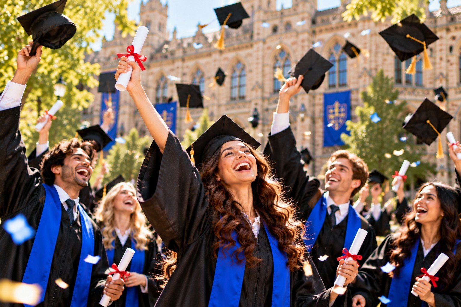 Graduation day celebration