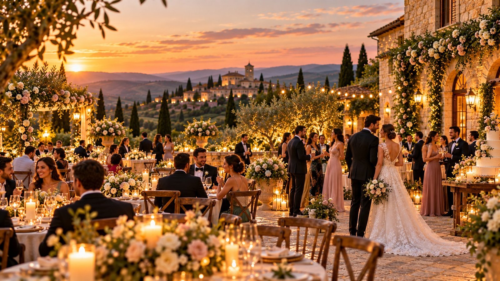 Wedding reception at Villa Bellavista